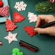 thumbnail image 4 of 60 uds. Adornos colgantes de madera de Navidad, rebanadas de madera, decoración de árbol de Navidad para fiesta, decoración de árbol de Navidad Adepaton LKX-1834, 4 of 7