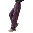thumbnail image 4 of Hifoo Women's Casual Pants Outdoor Hiking Trousers Lightweight Comfortable Elastic Waistband Drawstring Ankle Joggers Daily Wear Leisure Activities Solid Color Slacks Stylish, 4 of 4