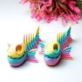 thumbnail image 2 of 2pcs 3D Printed Skeleton fish,Flexible Joint Animal lacertid Figurines,Realistic Eyes, Home Office Decor,Fidget Toy for Adults Teens Boy Festival Gifts, 2 of 10