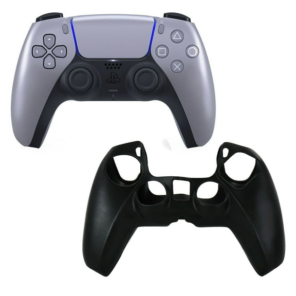 DualSense Controller in Silver with Silicone Sleeve
