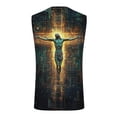 thumbnail image 4 of LEKWK Men's Religious Tank Tops Sleeveless Crew Neck Muscle Shirts 3D Print Jesus Christ Vest Summer Gym Workout Athletic Breathable Casual Fashion Blouse, 4 of 4
