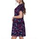 thumbnail image 2 of Balery Purple Butterfly Vestidos sueltos de manga corta para mujer, vestidos de verano 2025, vestidos casuales de corte A con vuelo., 2 of 6