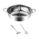 thumbnail image 4 of Olla caliente con divisor, olla para Ramen, olla para Mandarín, olla caliente, utensilios de cocina con cucharas para el hogar, restaurante, 28cm Macarena Ollas Calientes Divididas, 4 of 8