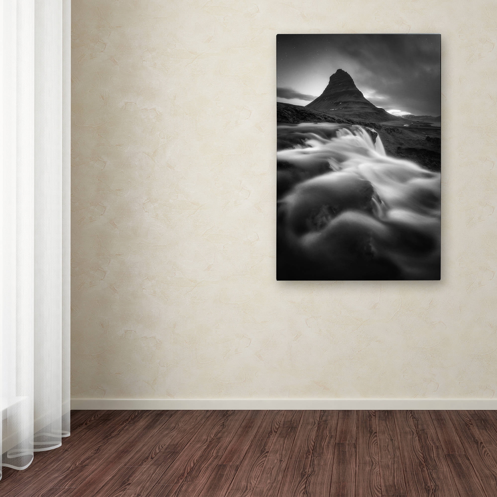 Trademark Fine Art "Kirkjufell" Canvas Art by Mathieu Rivrin