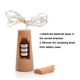 thumbnail image 1 of Mini guirnalda de luces LED de corcho para botellas de vino, 20 luces LED impermeables de corcho., 1 of 11