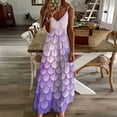 thumbnail image 4 of Purple Mermaid Scales Sleeveless Dress Women's Evening Dress Womans Clothing, 4 of 9