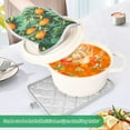 thumbnail image 3 of Yayeee Pot Holders Kitchen Heat Resistant with Pocket 7"x9.8" Cotton Oven Cooking Hot Pads, Orange Tree Pattern, 3 of 7