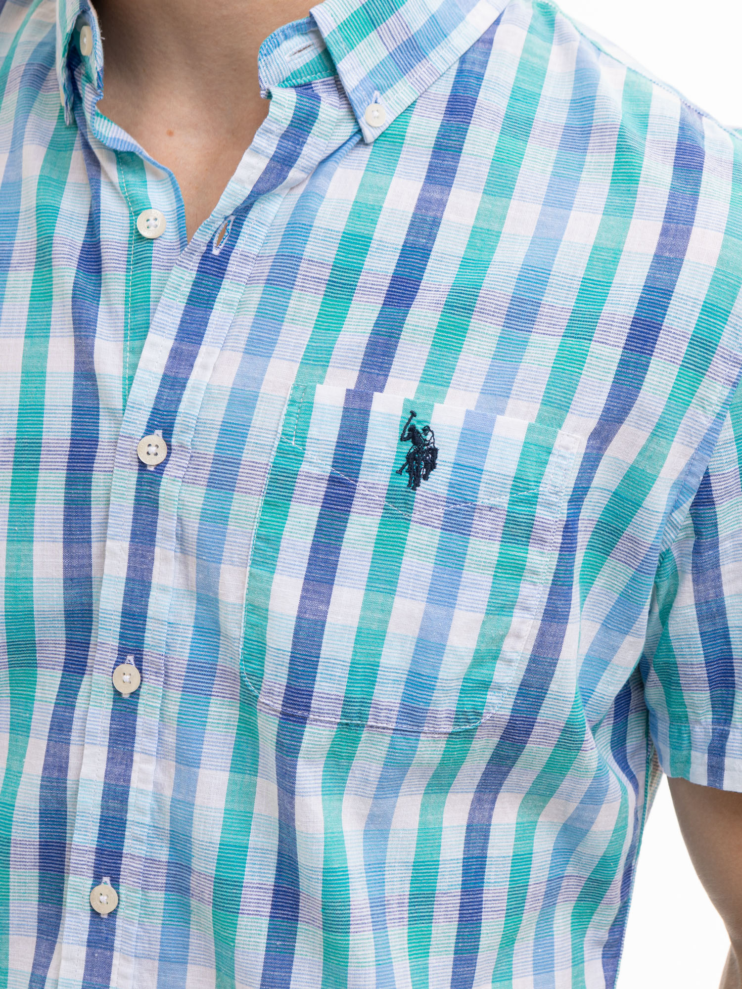U.S. Polo Assn. Men's Short Sleeve Woven Shirt
