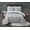 Grey/White, variant on Truly Calm Antimicrobial Grey/White 5-Piece Twin Bed in a Bag, Solid Casual themed, Adult Bedding, OEKO-TEX Certified