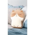 thumbnail image 4 of Shop Uwu 12" Charming Fat Cat Plush Toy - Cute Animal Stuffed Plush Toy - Plush Animal Toy with Mellow Expression - Black Cat Plush - Ideal for Children of 3 Months & Above and for Adults (Black), 4 of 6