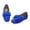Royal Blue, variant on Womens Square Toe Flat Shoes Green, Comfortable Faux Suede, Durable Rubber Sole, Cushioning & Flexible, Size 10