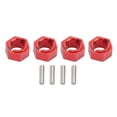 thumbnail image 1 of Moyeux de Roue Hexagonale 7mm Adaptateur de Roue RC en Alliage d'Aluminium Professionnel pour FM FCX24 1/24 Voiture RC Rouge, 1 of 11