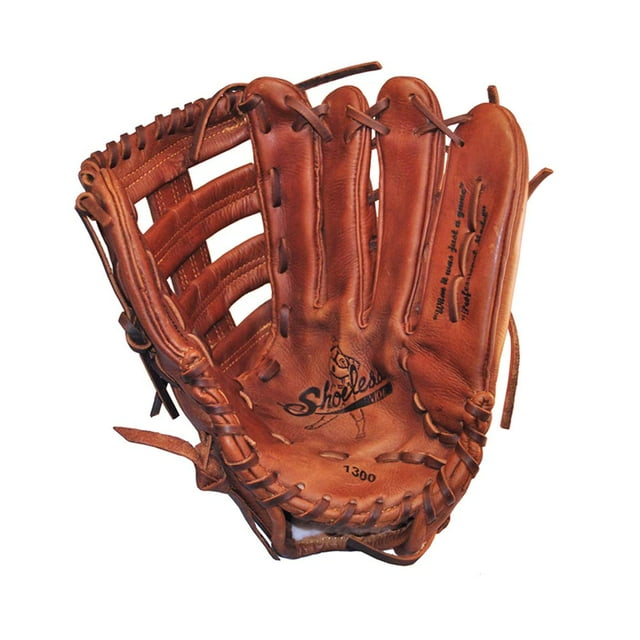 SHOELESS JOE Proffesional Series 13" Single Bar Pocket Baseball Glove, Left Hand Throw