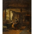 thumbnail image 2 of Thomas Wijck 12x14 Gold Ornate Wood Frame and Double Matted Museum Art Print Titled - Interior, 2 of 4