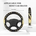 thumbnail image 3 of Salouo Gold Spider On The Web Print Elastic Car Steering Wheel Cover - 15'' Non-Slip Car Wheel Cover Protector - Universal Car Accessory for Diverse Cars, 3 of 6