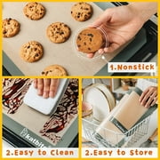Katbite Silicone Baking Mat Set 11.6 in x 16.5 in Reusable & Nonstick Bakeware Liners 3 Pieces