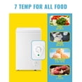 thumbnail image 3 of WANAI 60L Chest Freezer with 7 Gears Temp Control, White Deep Freezers Space-saving two baskets, 3 of 9