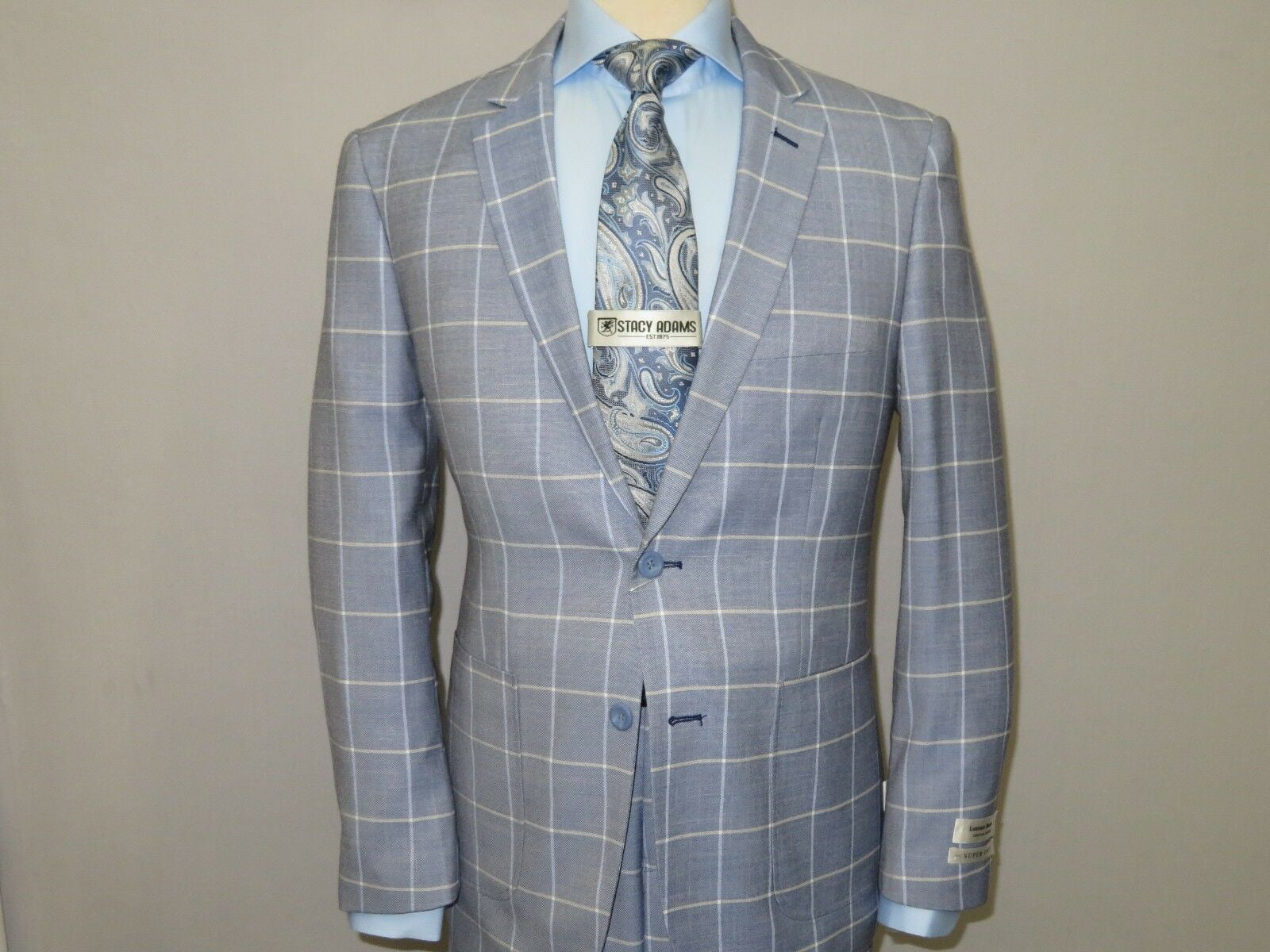 Lorenzo Bruno - Mens Suit Lorenzo Bruno English plaid Check Fashion ...