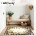 thumbnail image 3 of ODIKA 2'x3' Machine Washable Non-Slip Area Rug, Boho Ethereal High Traffic Rug, Ivory, 80824, 3 of 7
