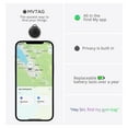 thumbnail image 2 of Celectigo MV Tag Waterproof Bluetooth Tracker ,Keys Finder and Item Locator Compatible with iOS Find My App (Black), 2 of 9