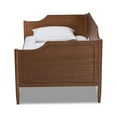 thumbnail image 3 of Baxton Studio Alya Classic Traditional Farmhouse Walnut Brown Finished Wood Twin Size Daybed, 3 of 6