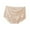 Beige, variant on Women Underwear Seamless Mid Waist Breathable Solid Color Triangle Shorts Leggings for Women Lift Pack M