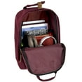 thumbnail image 7 of Laptop Backpack for Women, Men for Travel, School, College Backpack with Padded Back, Adjustable Padded Shoulder Straps - Burgundy, 7 of 7
