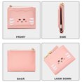 thumbnail image 4 of Cartera para niñas Tarjetero pequeño Monedero para mujer Monedero con cremallera de cuero vegano, 4 of 5