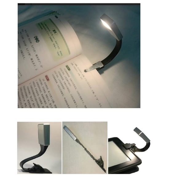 Rechargeable Book Light,Clip On Reading Light in Bed,Bedside Light, Bookmark Book Light for Readers,Infinite Brightness Levels,Soft Light, Blister Packaging