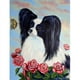 Carolines Treasures 7040GF 11 x 15 Po Papillon Noir et Blanc en Roses Drapeau Jardin Taille – image 1 sur 3