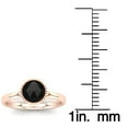 thumbnail image 5 of SuperJeweler 1 Carat Rose Cut Black Diamond Solitaire Engagement Ring In 14 Karat Rose Gold For Women, 5 of 6