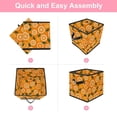 thumbnail image 6 of RATGDN Collapsible Fabric Cube Storage Bin with Double Handles for Living Room Bedroom Office Black - Orange Juice Fruit, 6 of 7