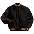 thumbnail image 1 of Varsity Jacket Xs Black/Light Gold/White, 1 of 1