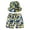 Dark Blue, variant on AWZXDE Kids Summer Fashion Printed Beach Shorts with Bucket Hat Casual Swim Set