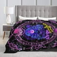 thumbnail image 3 of Yibo Flannel Gemini Blankets Mother's Day Blanket Warm Horoscope Astrology Blanket Zodiac Sign, 3 of 6