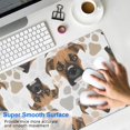 thumbnail image 4 of Long Mouse Pads for Desk,Cute Doberman and Dog Footprint Desk Mats on Top Of Desks, Desk Mouse Pad Extra Large with 3mm Non-Slip Base and Stitched Edge for Gaming,Office,Work,Home 31.5"x11.8", 4 of 6