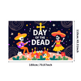 thumbnail image 2 of Skeleton Decoration Day of the Dead Skull Design RIP Tombstone Halloween for Party Decoration Indoor Event Celebration, 2 of 7