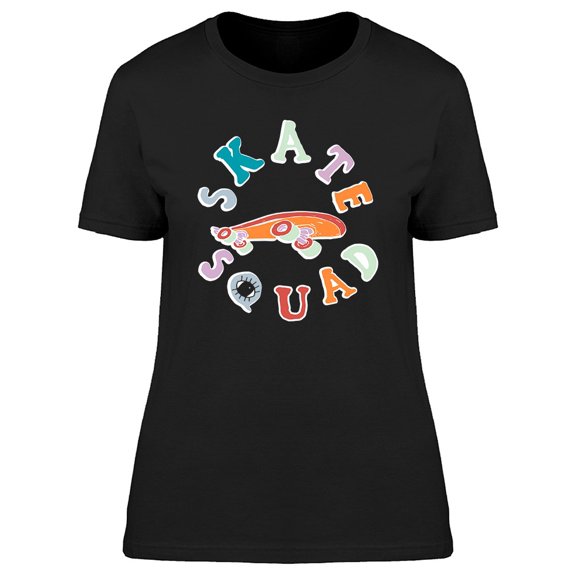 Skate Squad Cute Colorful Tee Women's -Image by Shutterstock