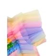 thumbnail image 5 of Toddler Girls Summer Tutu Dress Tulle Dresses Rainbow Sundress with Ruffled Sleeveless & Belt Party Princess Outfit for 3-4 T Kids, Rainbow, 5 of 11