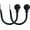 Black, variant on Set of 2 Decorative Fluted Ball End Window Curtain Holdbacks for Draperies, Black