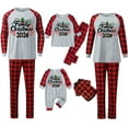 thumbnail image 4 of Lovskoo Family Christmas Pjs Matching Sets Holiday Jammies for Mom Matching Family Sets Christmas Casual Printed Top With Bottom Outfits Home Wear 2025 Red, 4 of 5