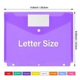 thumbnail image 2 of KEINXS Binders  Plastic Poly Envelopes  Colorful Clear 3-Ring Binders  Letter Size  Snap Pockets with Labels  for School Home Office/5PCS, 2 of 9