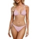 thumbnail image 2 of Trajes de baño para mujer, conjunto de bikini con cordones de color sólido, informal y a la moda para mujer, trajes de baño para mujer, trajes de baño para mujer, trajes de baño de moda playera para m, 2 of 6