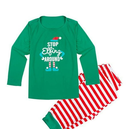 

Christmas Family Holiday Pajamas Matching Sets Print Christmas Top Sleepwear Set
