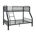 thumbnail image 2 of Powell Kalmia Heavy Metal Kid's Twin over Full Convertible Bunk Bed with Built-In Ladder, Black, 2 of 12