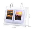 thumbnail image 5 of Tnobhg 3-6 Inches Desktop Small Photo Album Acrylic Flip-up Mini Photo Book Photo Display Rack 34/68 Pockets Tabletop Picture Display Stand, 5 of 7