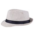 thumbnail image 2 of Classic Sun Hats for Men Women, UV Protection Wide Brim Fedora Hat with Black Band, Breathable Lightweight Trilby Cap for Outdoor Summer, 2 of 2
