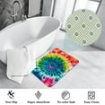 thumbnail image 3 of Tie Dye Indoor Carpet Kitchen Rug Office Mat - Polyester Non-Slip Machine Washable, 3 of 6