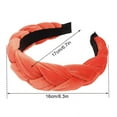 thumbnail image 3 of UJNDER Fashion Headband Textured Braided Wide Hair Accessory for Style and Decoration for All Seasons Red, 3 of 5