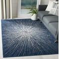 thumbnail image 3 of Safavieh Evoke Collection EVK228N Abstract Burst Non-Shedding Stain Resistant Living Room Bedroom Area Rug, 8' x 10', Navy / Ivory, 3 of 4